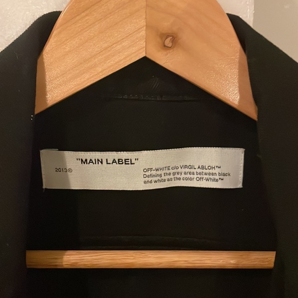 Perfect condition black denim off-white jacket - Picture 4 of 5